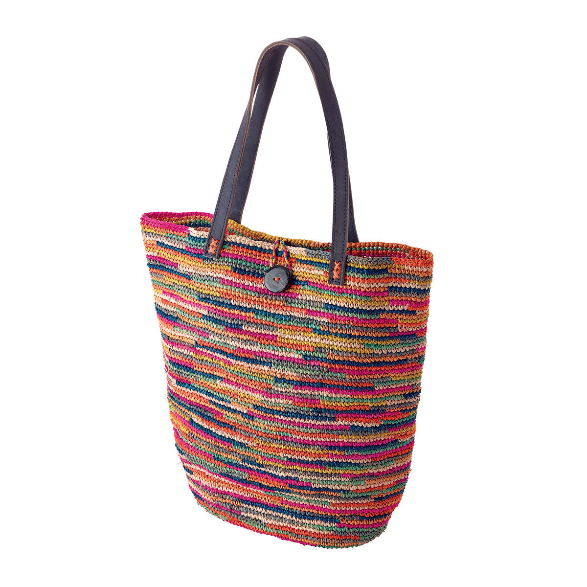 Sac cabas raphia couleur Histoires de roseau