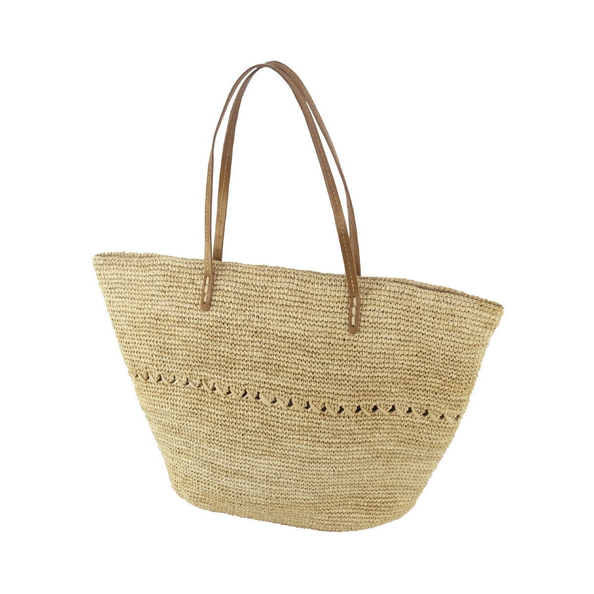 Cabas En Raphia Multicolore GIOSEPPO Pour Femme - Grand Sac Plage Élégant Et Spacieux