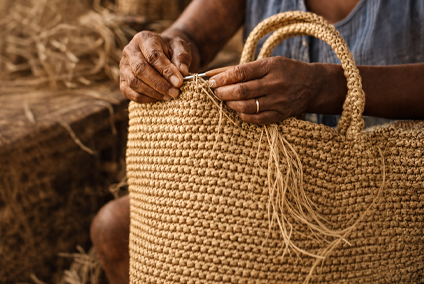 artisanat du crochet raphia