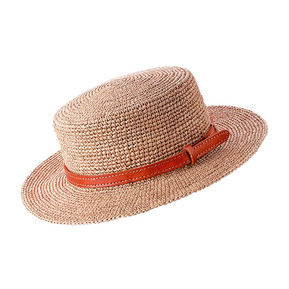 Chapeau en Raphia crocheté style canotier – Histoires de roseau