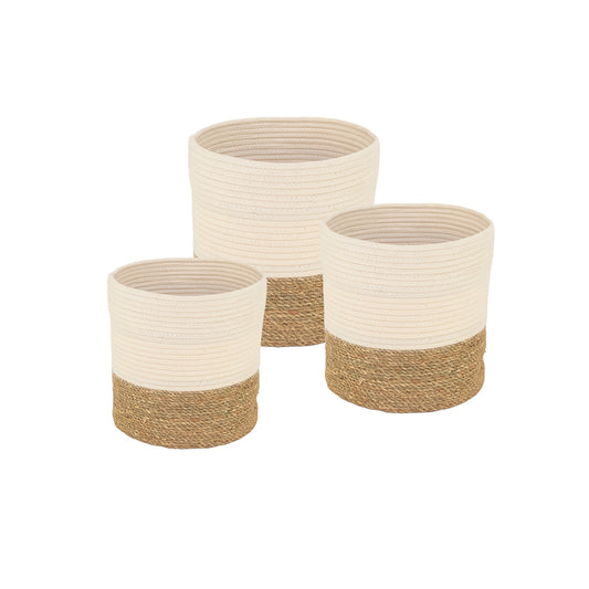 corbeille / cache pot corde