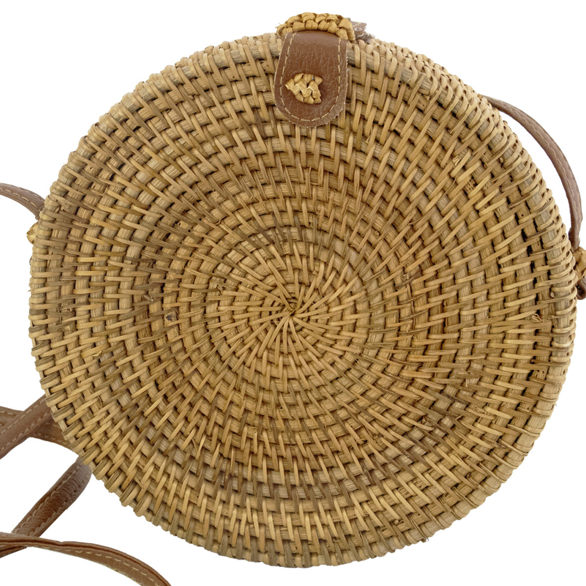 sac à main en rotin et cuir