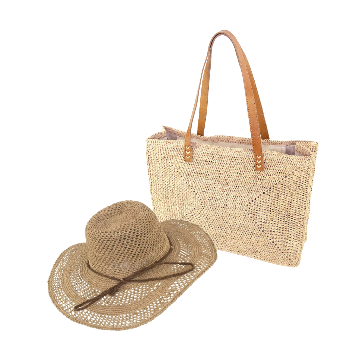 alt black friday chapeau et sac en raphia