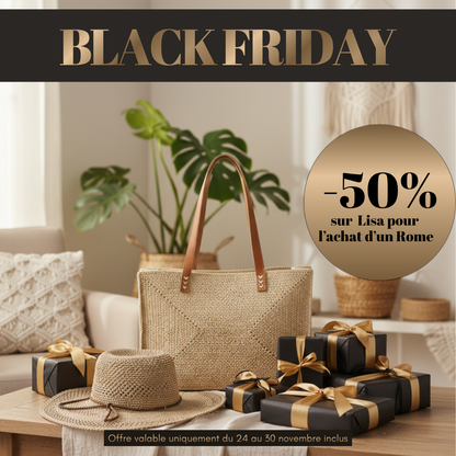 alt offre black friday sac et chapeau en raphia
