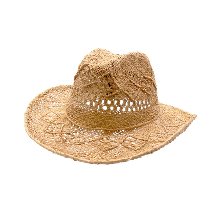 Alt chapeau cowboy en raphia