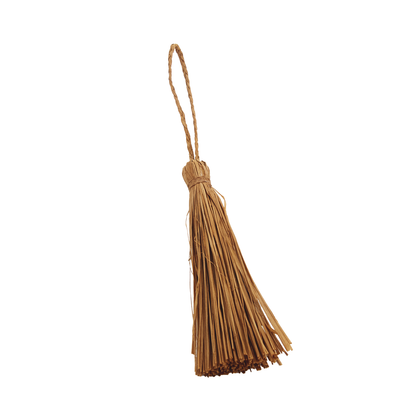 ALT maxi pompon en raphia beige pour bijou de sac 