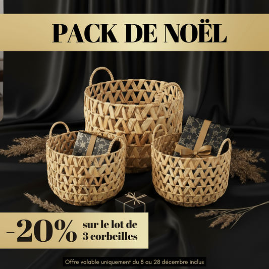 ALT cadeau de noel avec ces corbeilles rondes décoratives fait main