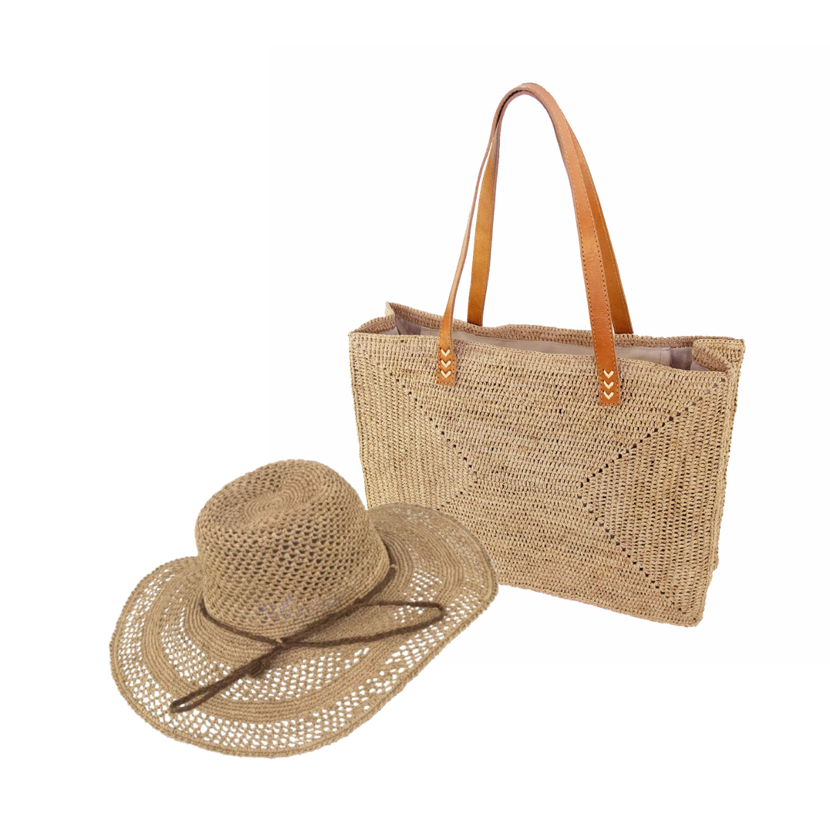 alt duo sac et chapeau en raphia -50% pour les cadeaux de Noël