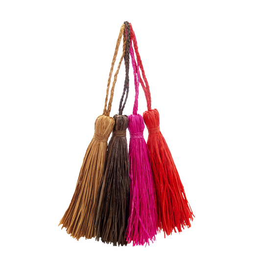 ALT maxi pompon pour sac coloré en raphia