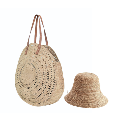 alt sac en raphia et -50% sur le chapeau en raphia