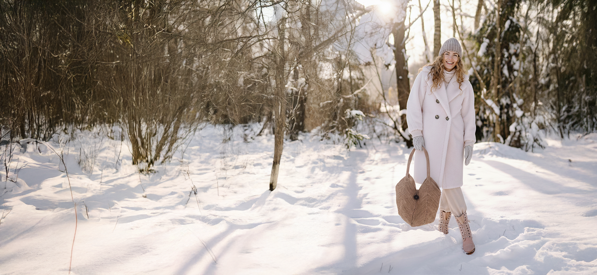 ALT sac cabas en raphia pour l'hiver tendance