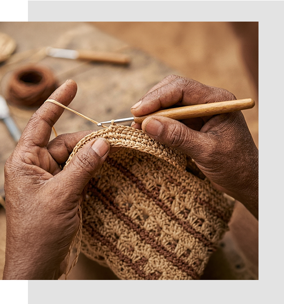 ALT artisan madagascar crochet raphia fait main