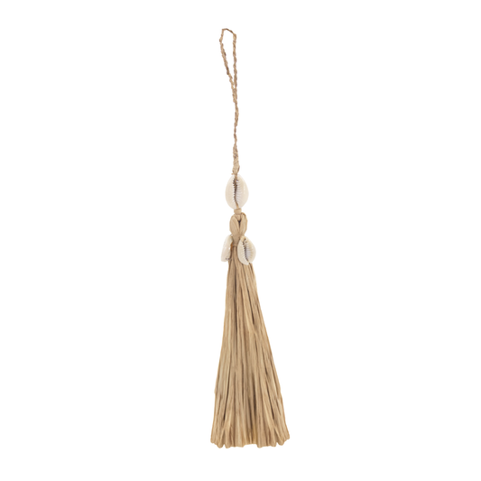 ALT bijou de sac coquillage et raphia 