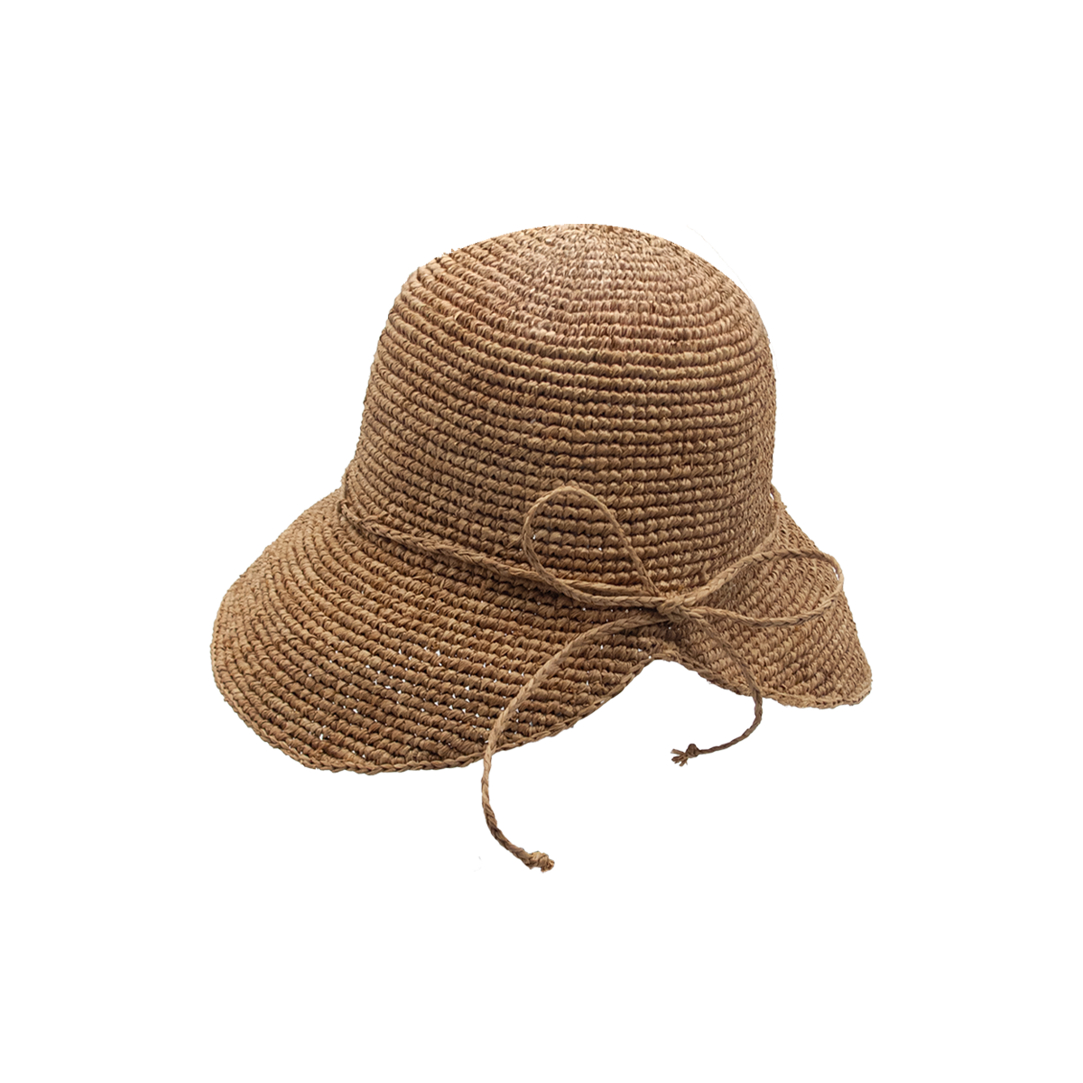 alt chapeau cloche raphia femme crochet