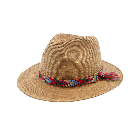 ALT chapeau de femme en paille coloré