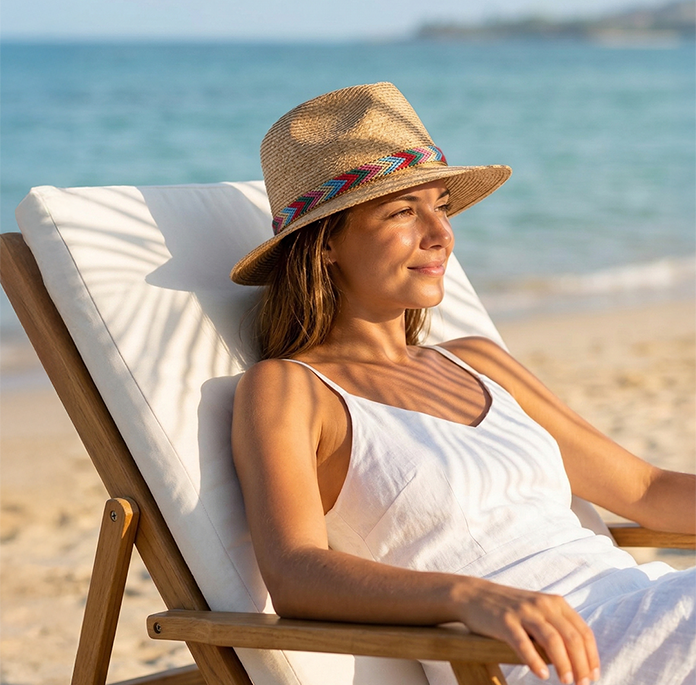 ALT chapeau de paille pour femme chic