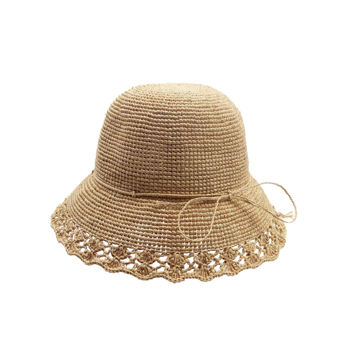 alt chapeau de paille pour femme été en dentelle