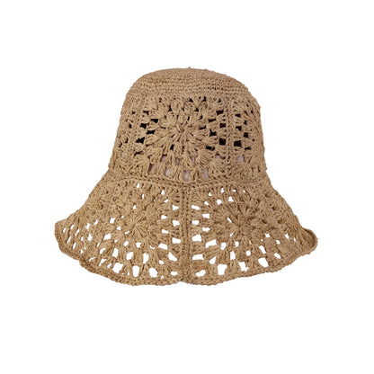 alt chapeau en paille de raphia pour femme en dentelle