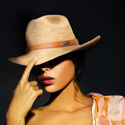 alt chapeau ete raphia paille pour femme panama