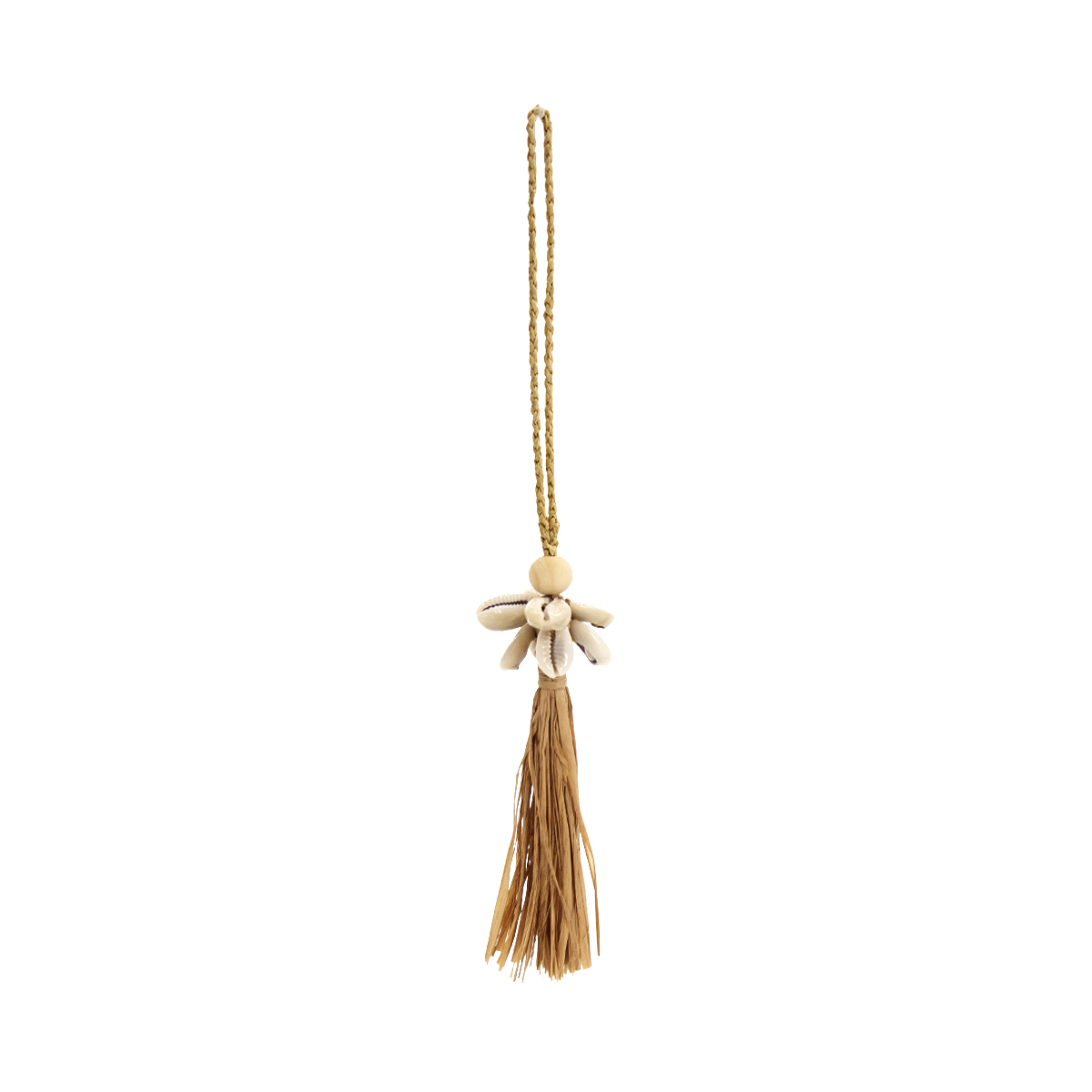 ALT bijou de sac en coquillage et raphia