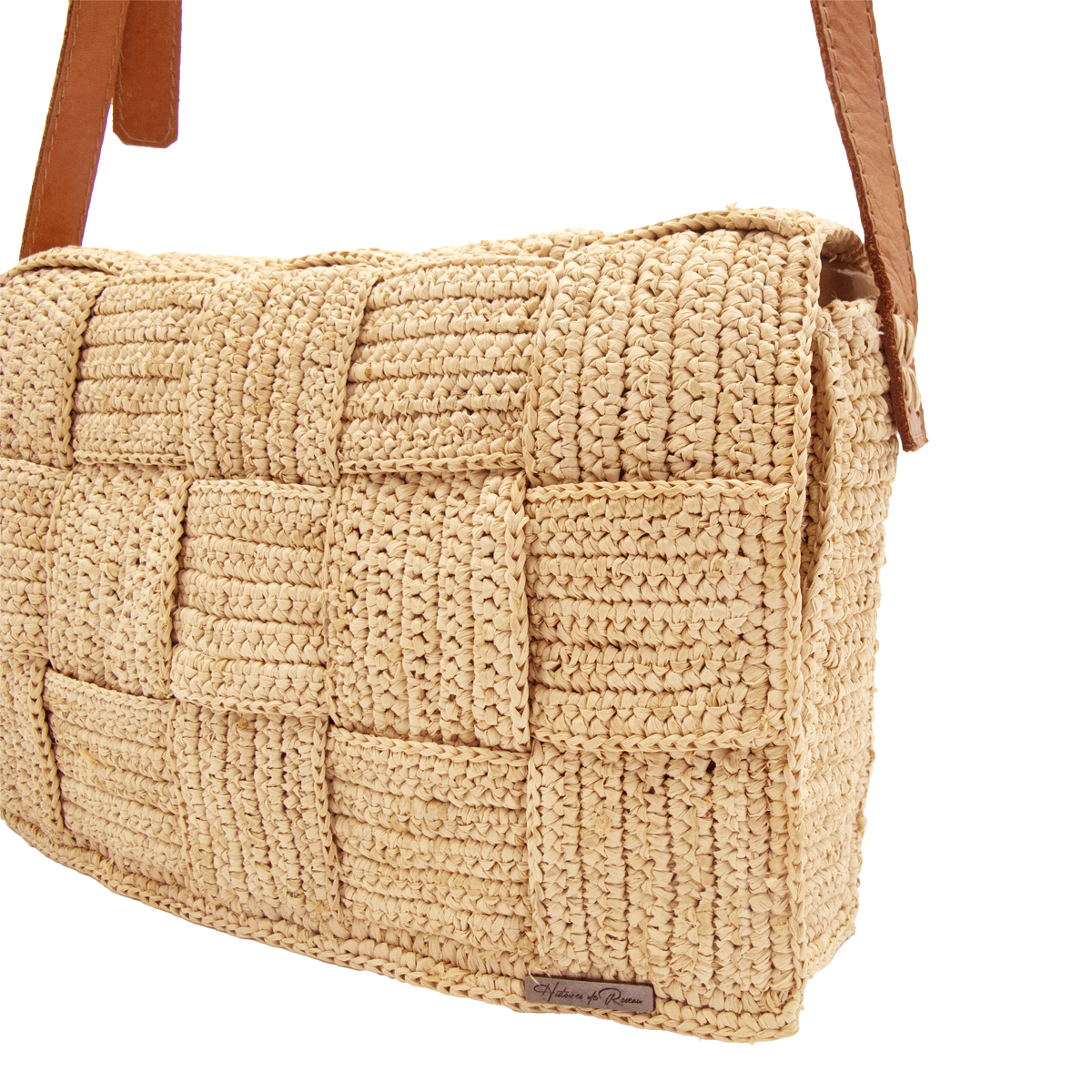 ALT sac à main en raphia crocheté fait main