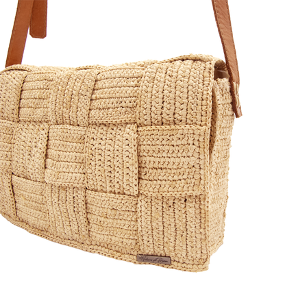 ALT sac à main en raphia crocheté fait main