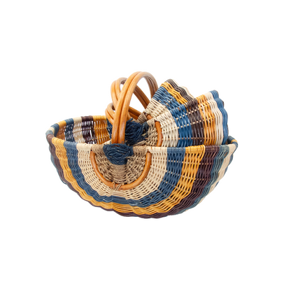 ALT panier en osier et en corde fait main