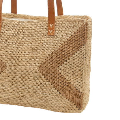 ALT sac cabas en raphia crochet