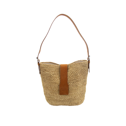 ALT sac raphia et cuir tendance boheme et chic