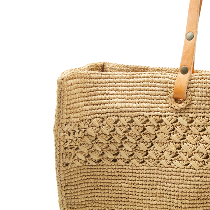 al sac cabas pour femme en paille de raphia