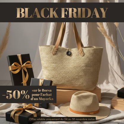alt offre black friday sac et borsalino en raphia