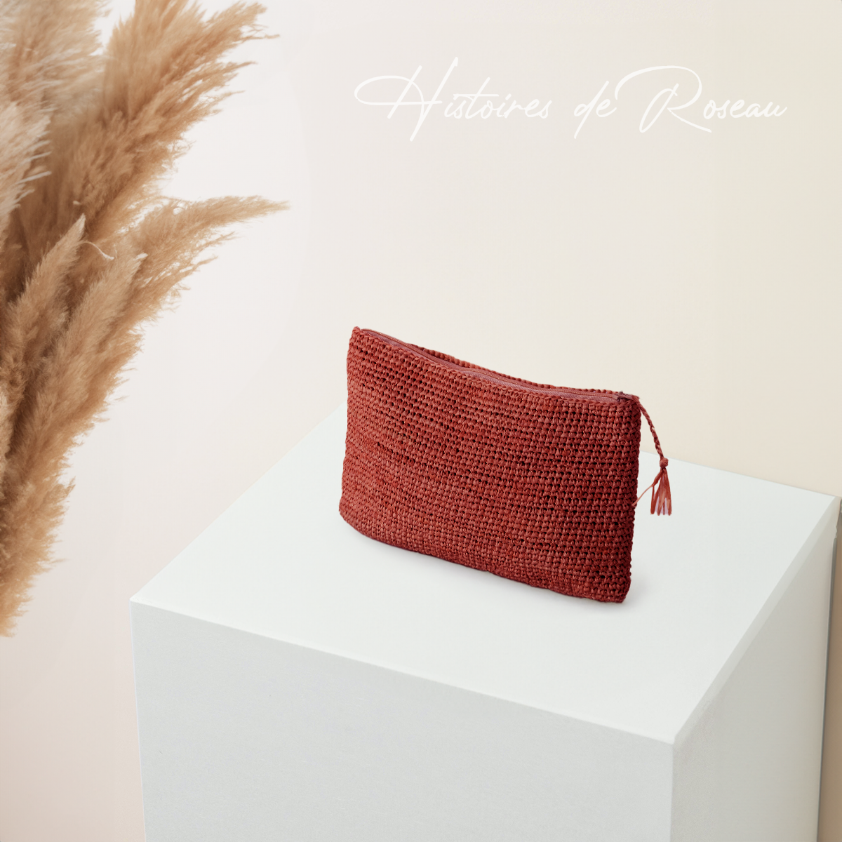 alt sac à main en raphia rouge tendance 2025