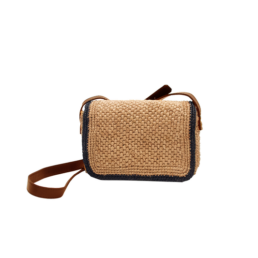 ALT sac en raphia noir femme chic