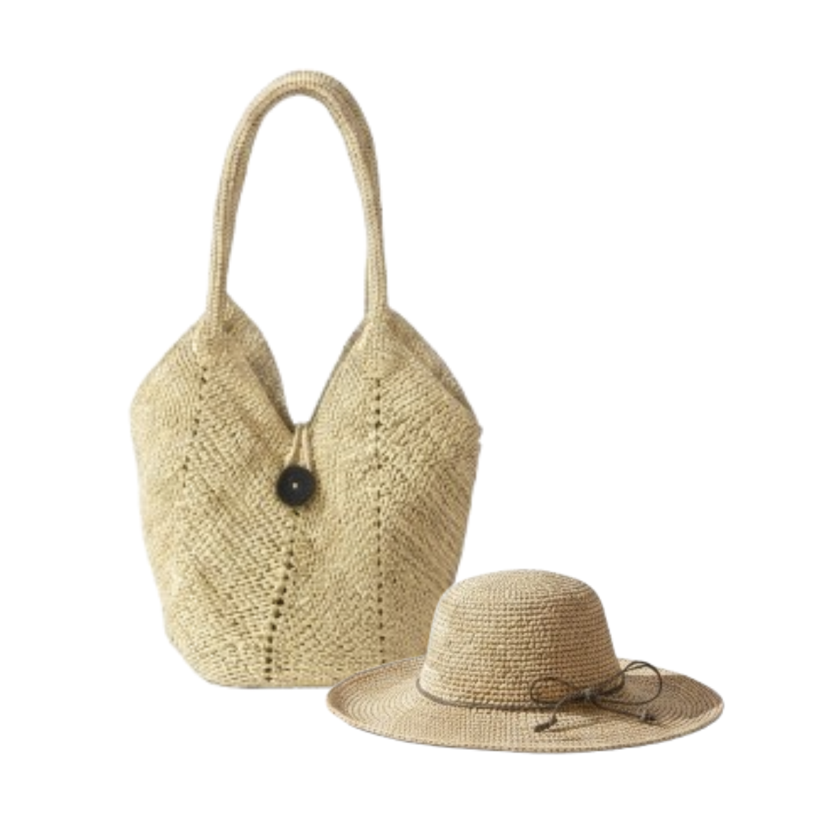 ALT sac et chapeau raphia cadeau de noel offre exceptionnelle