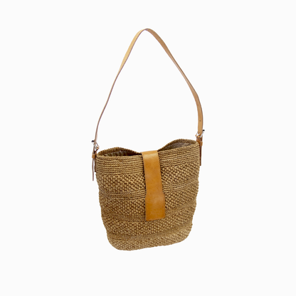 ALT sac  cabas raphia et cuir pour femme été