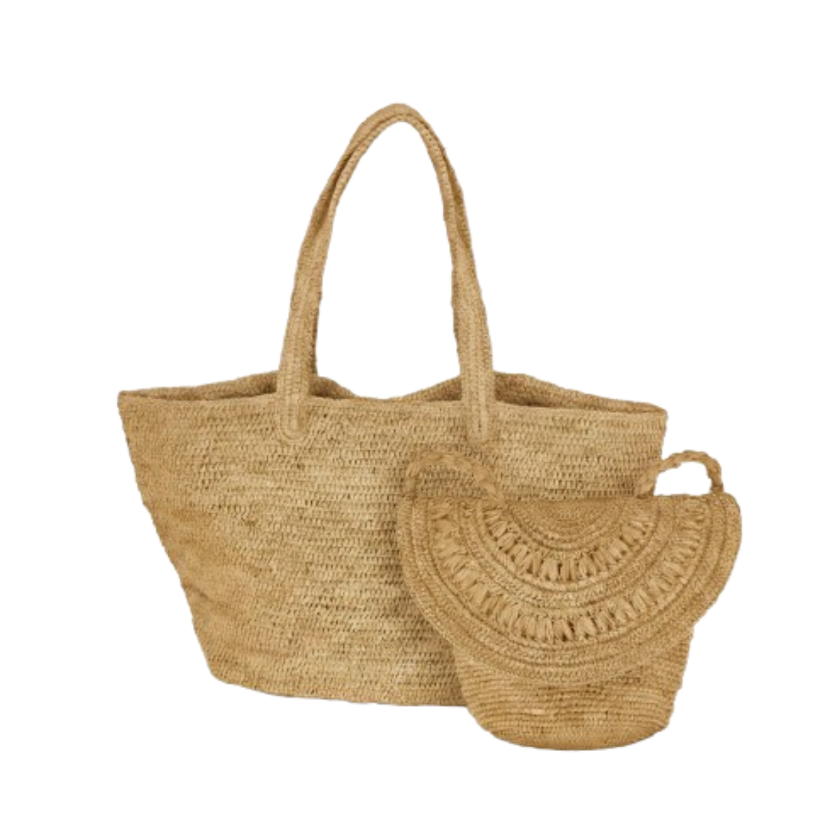 alt sac raphia fait main et pochette  thé