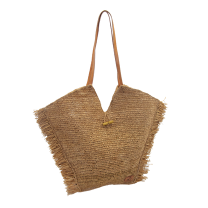 ALT sac à frange pour femme ultra tendance en raphia 