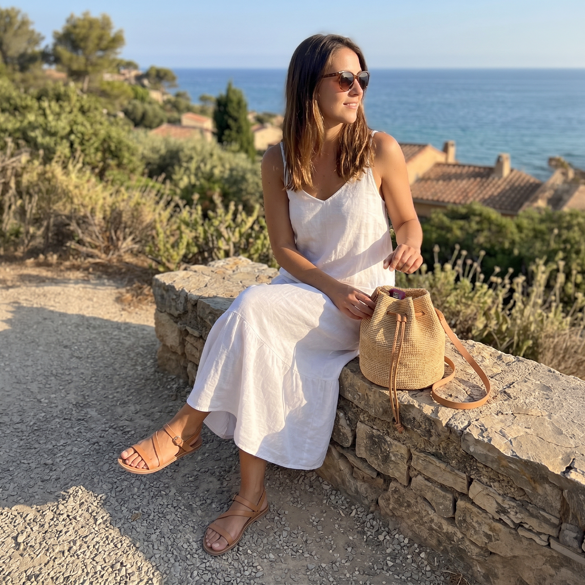 ALT sac sceau raphia bobo chic femme
